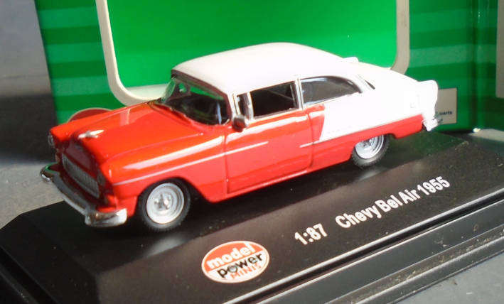 MODEL POWER HO SCALE - 1955 CHEVROLET BEL AIR, BOXED