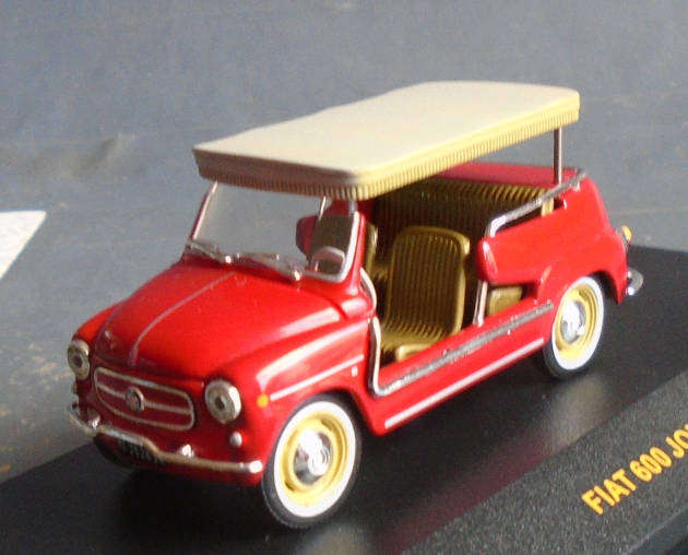 IXO 1/43 SCALE - FIAT 600 JOLLY, BOXED