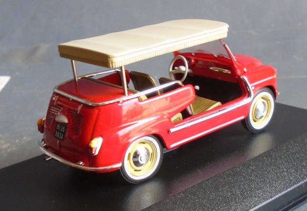 IXO 1/43 SCALE - FIAT 600 JOLLY, BOXED