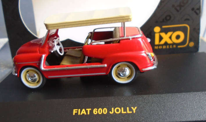 IXO 1/43 SCALE - FIAT 600 JOLLY, BOXED