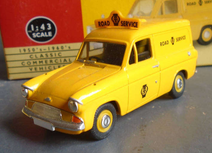 VANGUARDS 1/43 SCALE - AA FORD ANGLIA VAN, BOXED