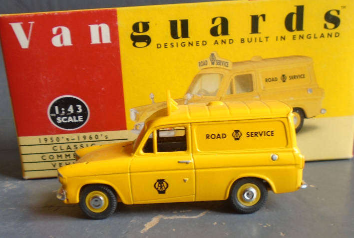 VANGUARDS 1/43 SCALE - AA FORD ANGLIA VAN, BOXED