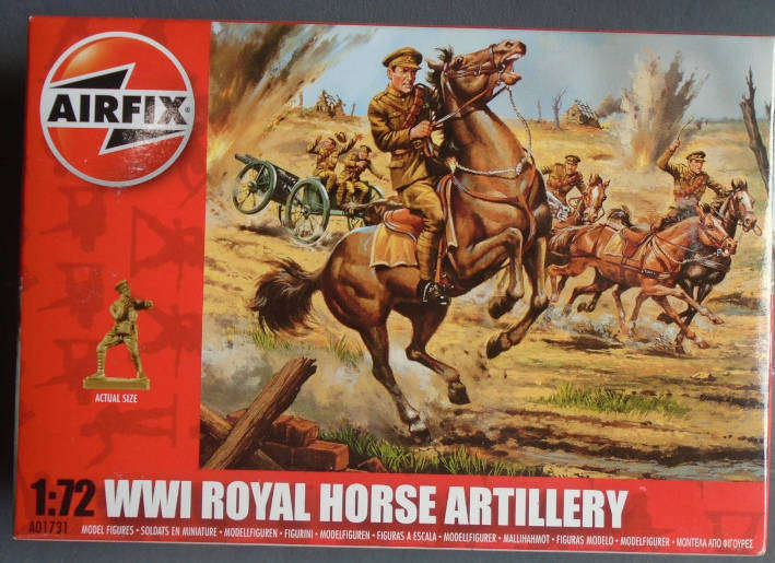AIRFIX 1/72 SCALE - WW1 ROYAL HORSE ARTILLARY, BOXED