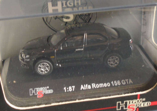 HIGH SPEED 1/87 HO SCALE - ALFA ROMEO 156 GTA , BOXED