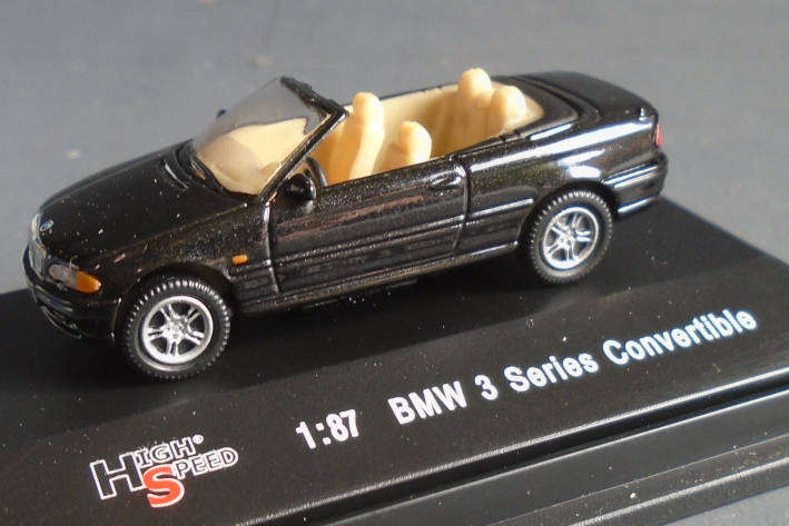 HIGH SPEED 1/87 HO SCALE - BMW 3 SERIES CONVERTIBLE, BOXED
