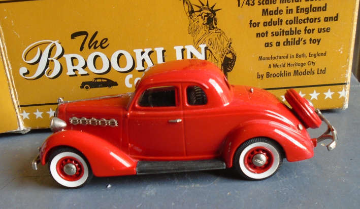 BROOKLIN 1/43 SCALE - 1935 PLYMOUTH 5 WINDOW COUPE  - BOXED