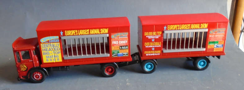 CORGI 1/50 SCALE - AEC CAGE TRUCK & TRAILER - BOXED