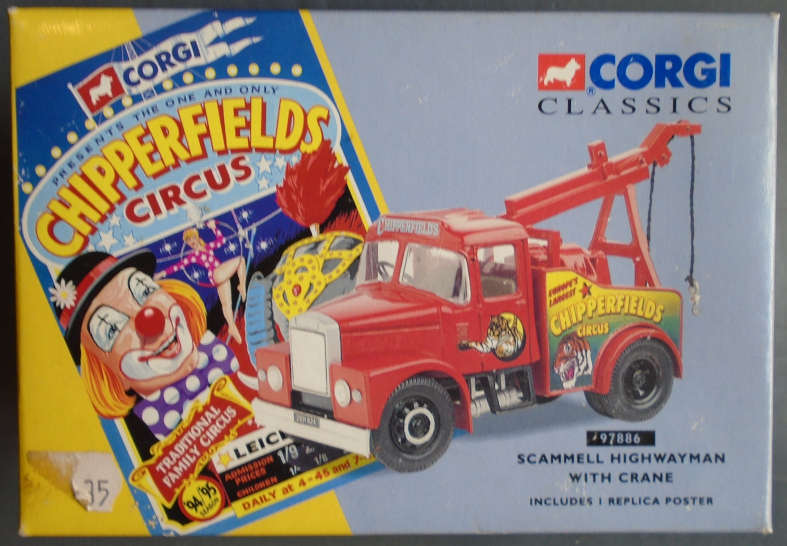 CORGI 1/50 SCALE - SCAMMEL HIGHWAYMAN WITH CRANE CHIPPERFIELDS - BOXED