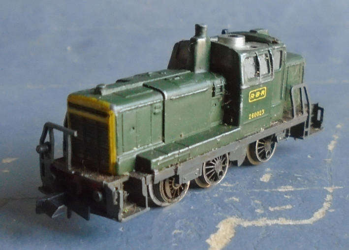 RIVAROSSI N SCALE - BRB DIESEL SHUNTER, MOTOR RUNS, FOR SPARES OR REPAIRS