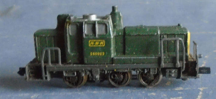 RIVAROSSI N SCALE - BRB DIESEL SHUNTER, MOTOR RUNS, FOR SPARES OR REPAIRS