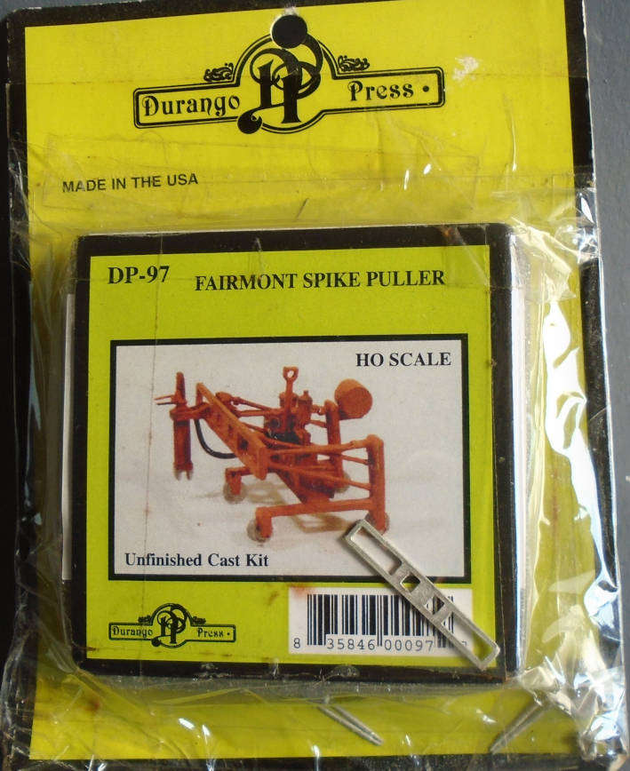 DURANGO PRESS HO SCALE - FAIRMONT SPIKE PULLER KIT, CARDED