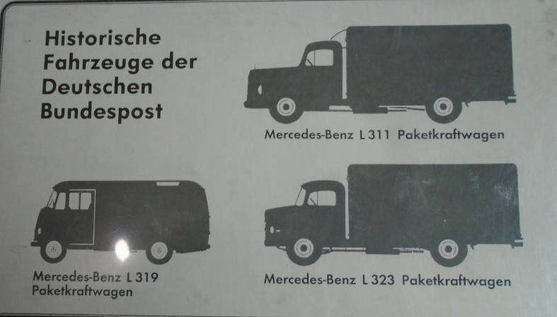 BREKINA 1/87 HO SCALE- DEUTSCHE POST, 2 X TRUCKS & 1 X VAN, BOXED