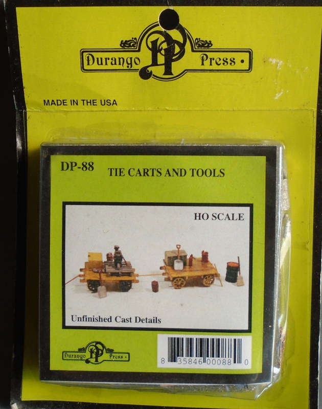 DURANGO PRESS HO SCALE - CARTS & TOOLS KIT, CARDED