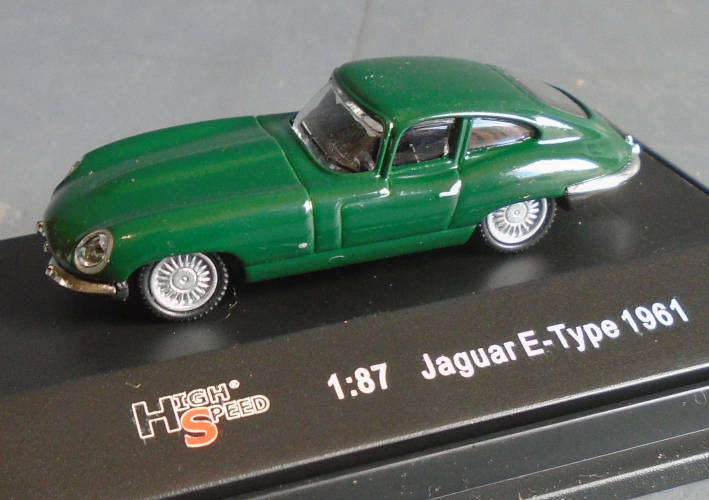 HIGH SPEED 1/87 HO SCALE - 1961 JAGUAR E-TYPE , BOXED