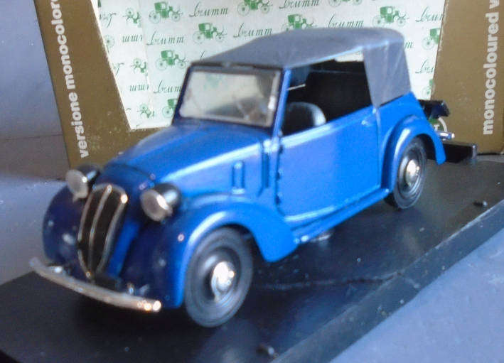 BRUMM 1/43SCASLE - 1939 FIAT 1100 508 BERLINA, BOXED