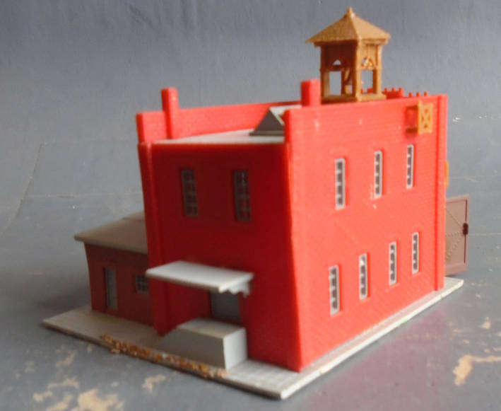 POLA N SCALE - FIRE STATION - FOOT PRINT 90 X 90 mm