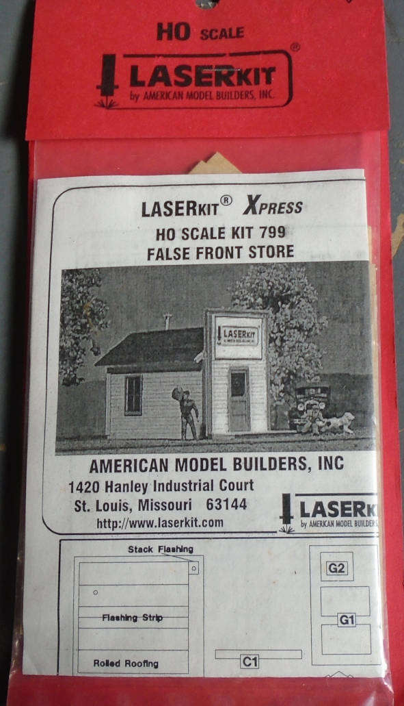 AMB HO SCALE - FALSE FRONT STORE, LAZER KIT, IN PKT