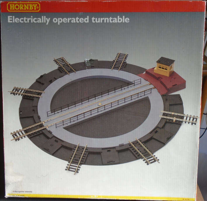 HORNBY OO/HO SCALE - ELECTRICALLY OPERATED TURNTABLE, BOXED, SEE DETAILS BELOW