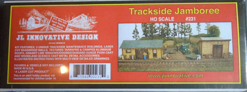 JL INNOVATIVE HO SCALES - TRACKSIDE JAMBOREE KIT, BOXED