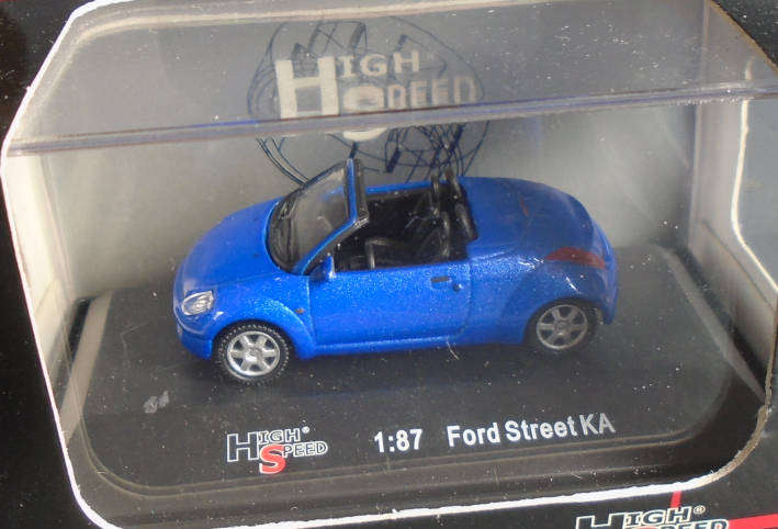 HIGH SPEED 1/87 HO SCALE - FORD STREET KA, BOXED