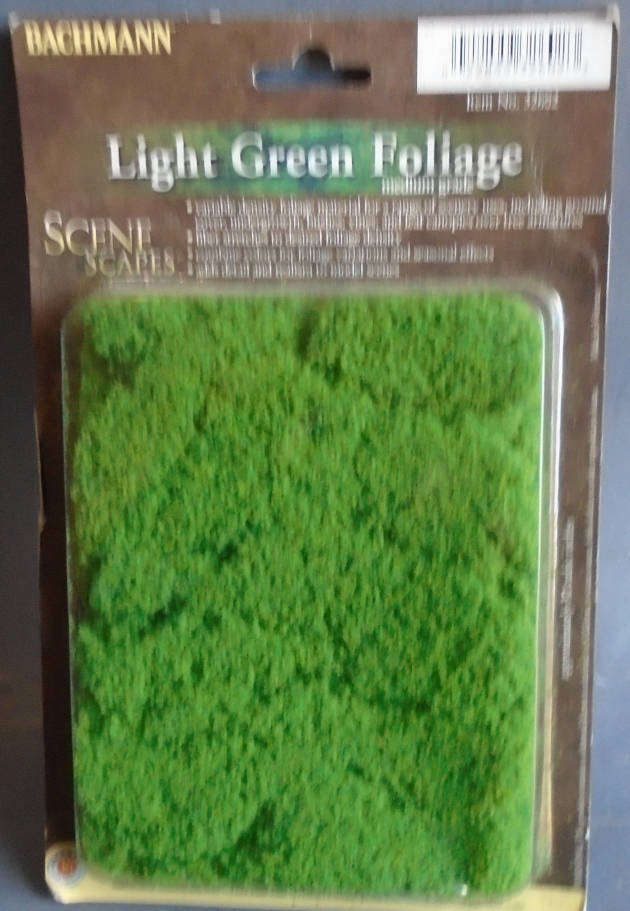 BACHMANN ALL SCALES - LIGHT GREEN FOLIAGE, CARDED