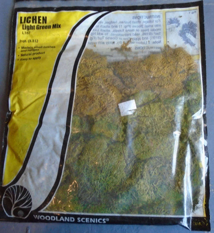WOODLAND SCENICS ALL SCALES - LICHEN, LIGHT GREEN MIX, BAGGED