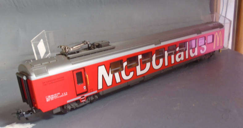 HAG,MADE IN SWITZERLAND, HO SCALE - RARE McDONALDS DINING CAR, BOXED