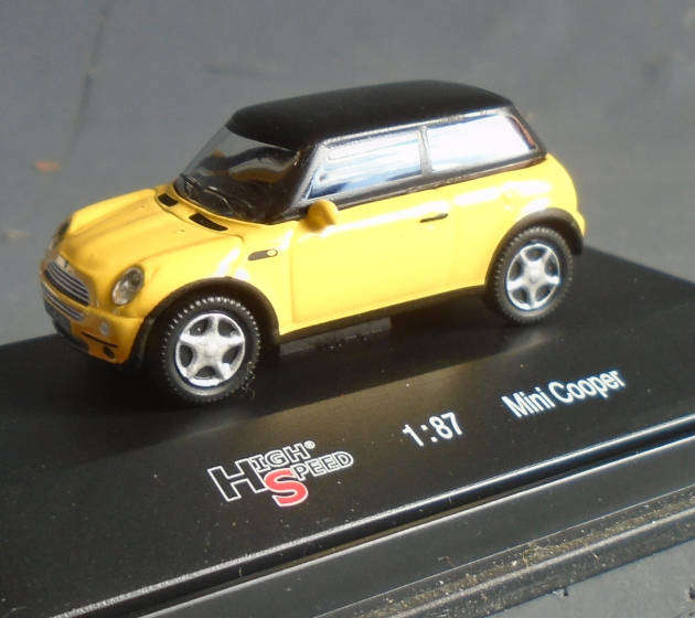 HIGH SPEED 1/87 HO SCALE - MINI COOPER, BOXED