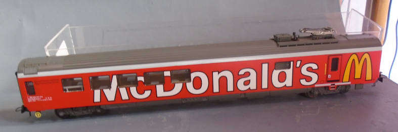HAG,MADE IN SWITZERLAND, HO SCALE - RARE McDONALDS DINING CAR, BOXED