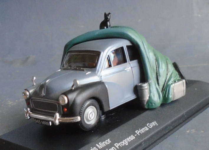 VANGUARDS 1/43 SCALE - MORRIS MINOR RESTORATION PROGRESS, BOXED