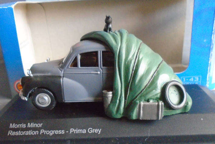 VANGUARDS 1/43 SCALE - MORRIS MINOR RESTORATION PROGRESS, BOXED