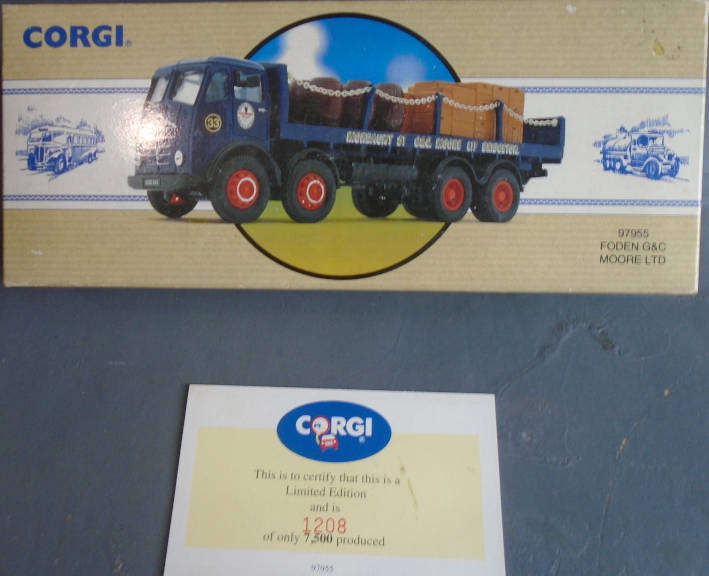 CORGI 1/50 SCALE - FODEN G&O MOORE LTD, BOXED