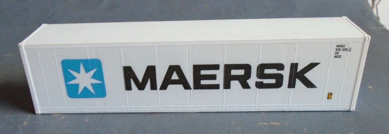 HO SCALE - MAERSK CONTAINER - LENGHT 140mm