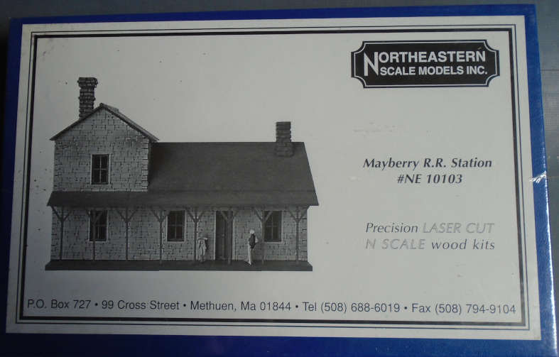 NORTHEASTERN SCALE MODELS N SCALE - MAYBERRY RR STN, LASER CUT - BOXED