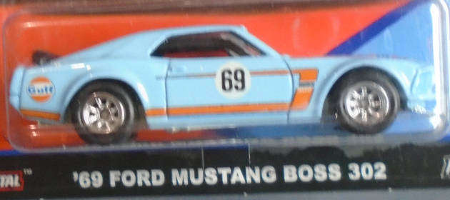 HOT WHEELS - 1969 FORD MUSTANG BOSS 302, REAL RIDERS, CARDED
