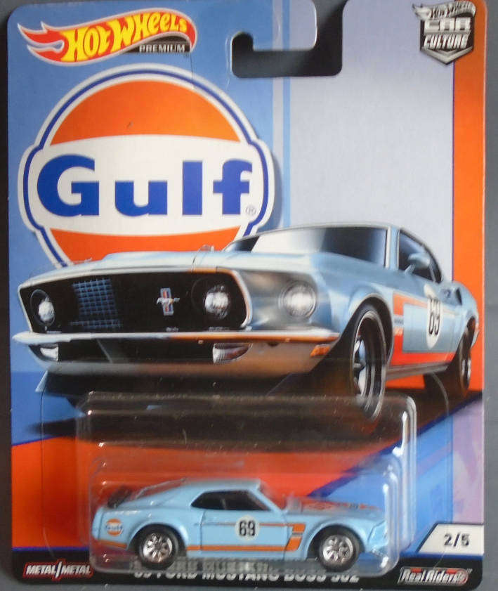 HOT WHEELS - 1969 FORD MUSTANG BOSS 302, REAL RIDERS, CARDED