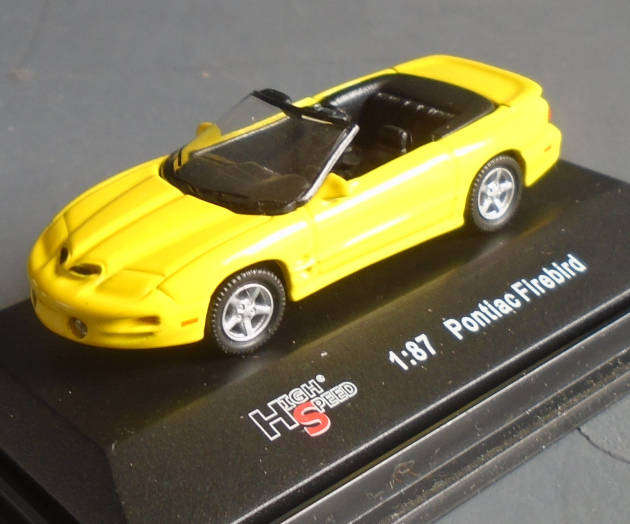 HIGH SPEED 1/87 HO SCALE - PONTIAC FIREBIRD, BOXED