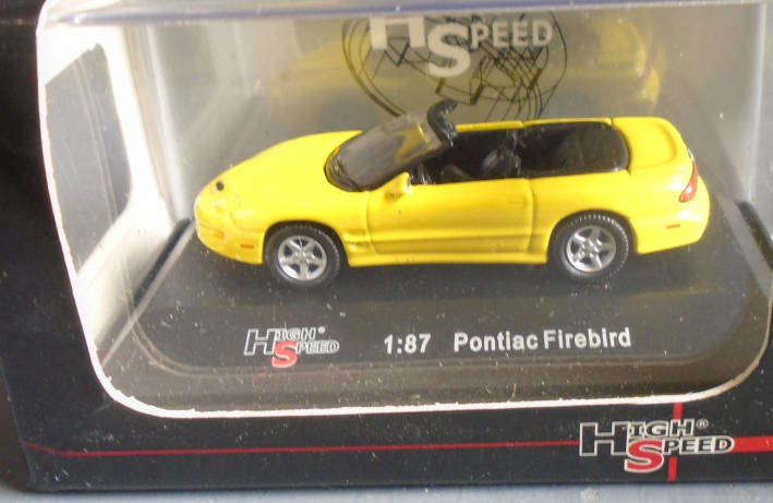 HIGH SPEED 1/87 HO SCALE - PONTIAC FIREBIRD, BOXED