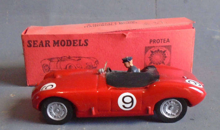 SEAR MODELS 1/43 SCALE - RESIN MADE IN SA, PROTEA TRIUMPH, BUILT AND RACED IN SA,BOXED