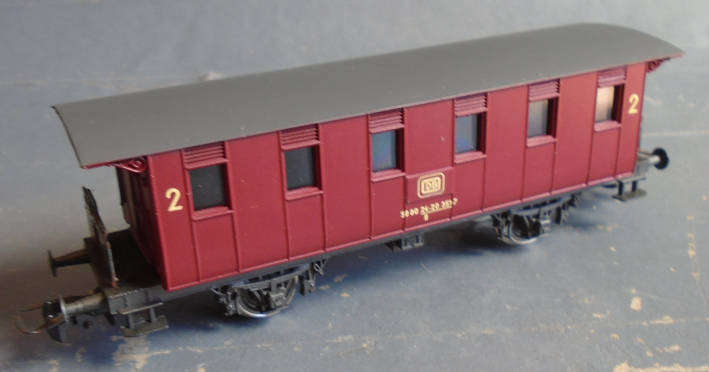 RIVAROSSI HO SCALE - DB 2nd CLASS PASSENGER COACH, BOXED