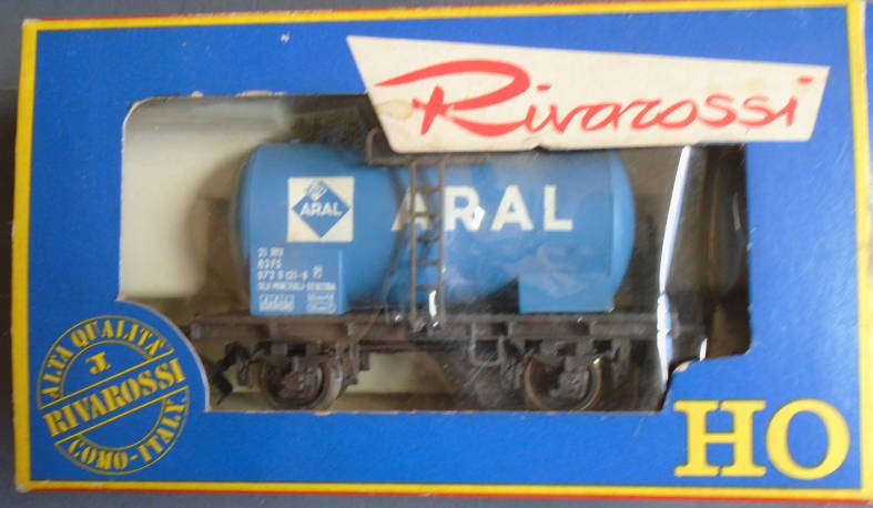 RIVAROSSI HO SCALE - ARAL TRANK WAGON, BOXED