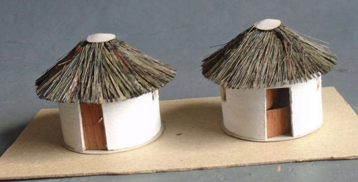 HO SCALE - 2 X INDIGINOUS RONDAVELS