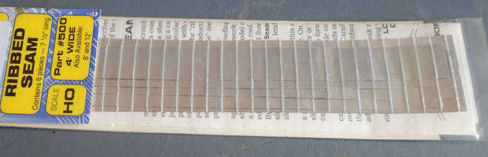 ROOFINGF HO SCALE - 6 PCS RIBBED SEAM FENCING,IN PKT