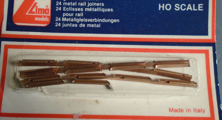 LIMA HO SCALE - RAIL JOINERS, CARDED