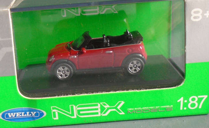 WELLY 1/87 HO SCALE - MINI COOPER S CABRIO, BOXED