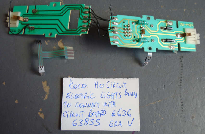 ROCO HO SCALE - CIRCUIT BOARD WITH LIGHTS FS E636