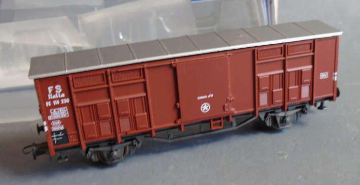 ROCO HO SCALE - FS CLOSED GOODS WAGON - BOXED