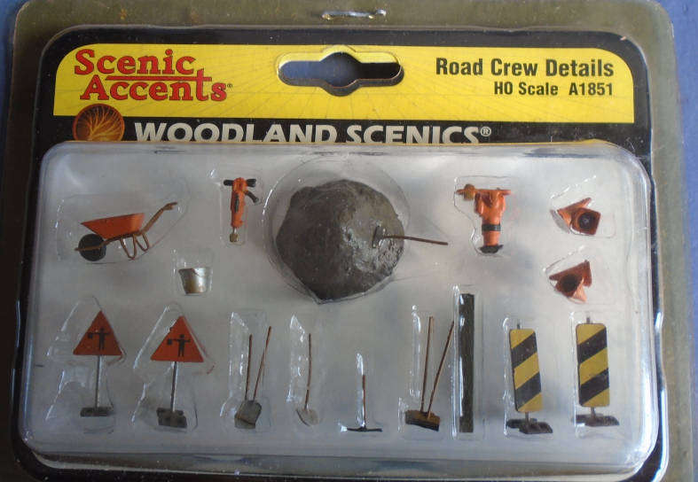 SCENIC ACCENTS HO SCALE - ROAD CREW DETAILS, CAEDED