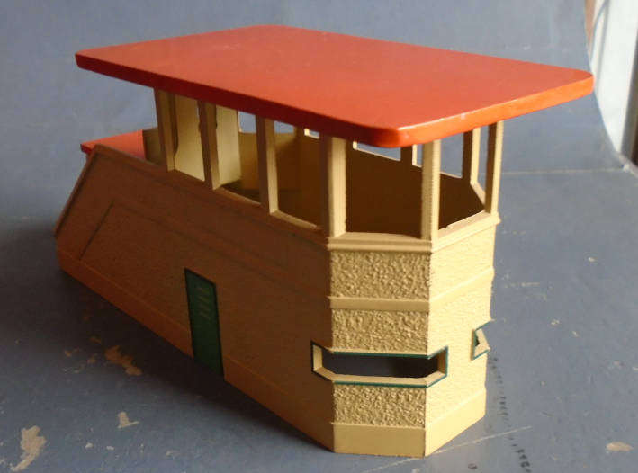 HORNBY DUBLO OO SCALE - VINTAGE METAL SIGNAL CABIN, EXCELLENT CONDITION, BOXED