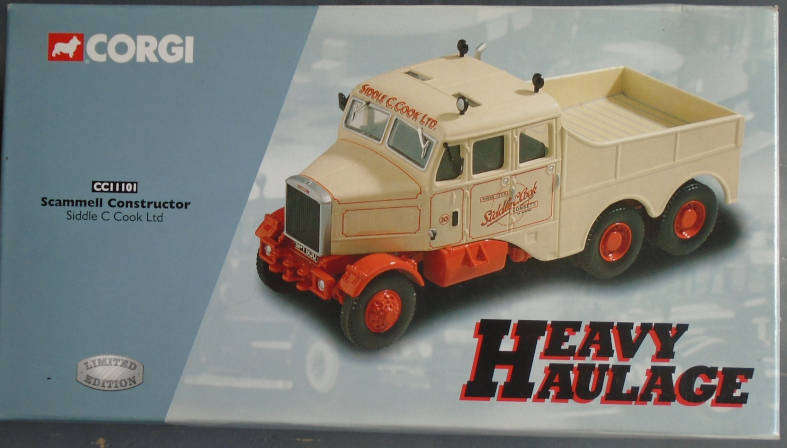 CORGI 1/50 SCALE - SCAMMELL CONSTRUCTOR TRUCK, BOXED
